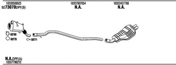 Система выпуска ОГ FONOS BWH31014B
