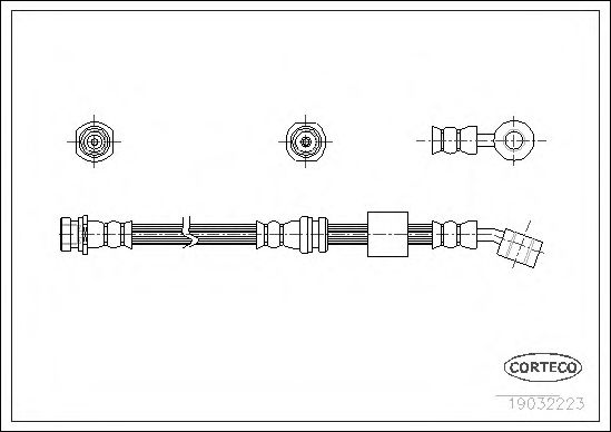 Тормозной шланг CORTECO 19032223