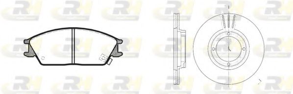 Комплект тормозов, дисковый тормозной механизм ROADHOUSE 8224.00