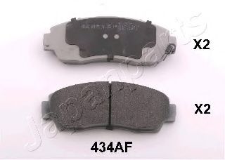 Комплект тормозных колодок, дисковый тормоз JAPANPARTS PA-434AF