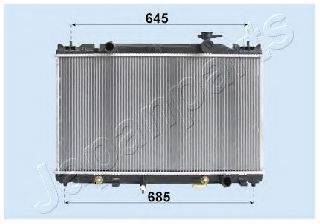 Радиатор, охлаждение двигателя JAPANPARTS RDA153118