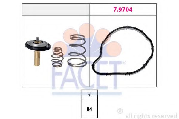 Термостат, охлаждающая жидкость FACET 7.8841