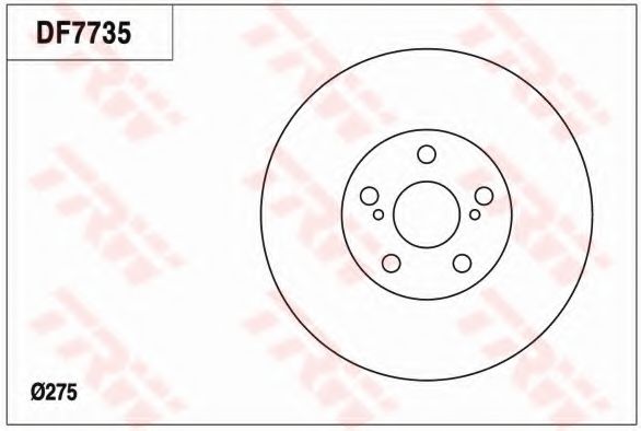 Тормозной диск TRW DF7735