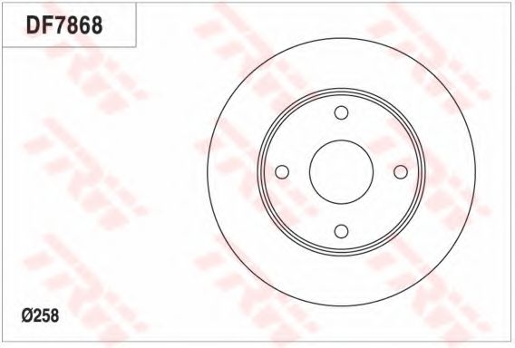 Тормозной диск TRW DF7868