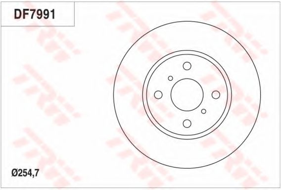 Тормозной диск TRW DF7991