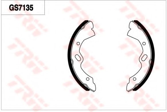 Комплект тормозных колодок TRW GS7135