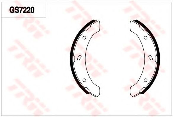 Комплект тормозных колодок TRW GS7220