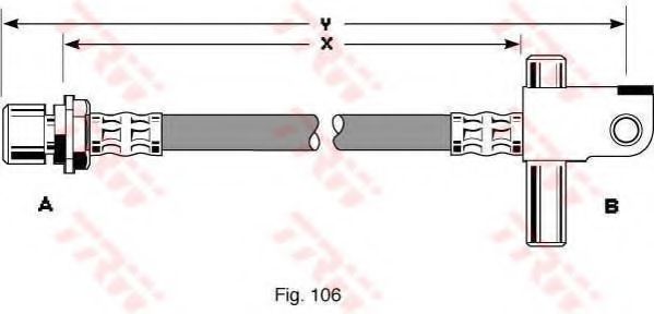 Тормозной шланг TRW PHA309