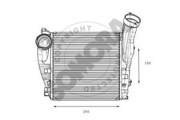 Интеркулер SOMORA 358545AR