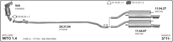 Система выпуска ОГ IMASAF 502000219