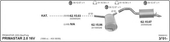 Система выпуска ОГ IMASAF 558000101
