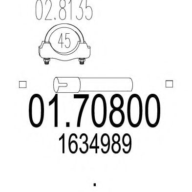 Труба выхлопного газа TIMAX 460003