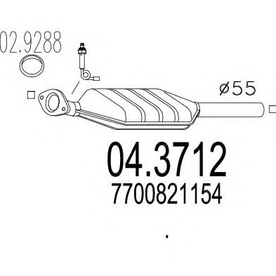 Катализатор MTS 04.3712