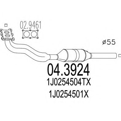 Катализатор MTS 04.3924