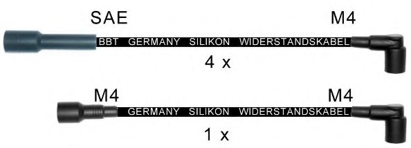 Комплект проводов зажигания BBT ZK739