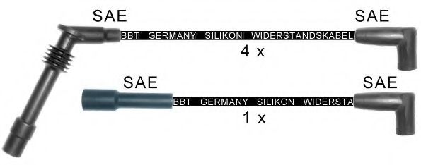 Комплект проводов зажигания BBT ZK746