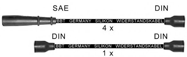 Комплект проводов зажигания BBT ZK1766