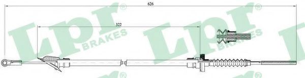 Трос, управление сцеплением LPR C0073C