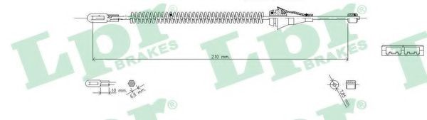 Трос, стояночная тормозная система LPR C0577B