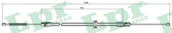 Трос, стояночная тормозная система LPR C0708B