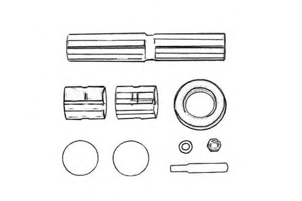 Ремкомплект, шкворень поворотного кулака OCAP 0927417