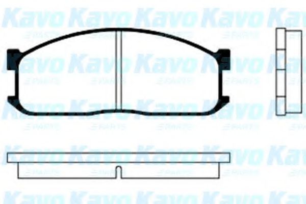 Комплект тормозных колодок, дисковый тормоз KAVO PARTS BP-4506