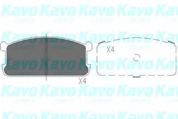 Комплект тормозных колодок, дисковый тормоз KAVO PARTS KBP-5521