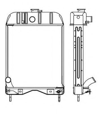 Радиатор, охлаждение двигателя NRF 53654