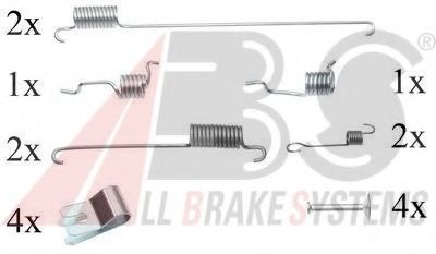 Комплектующие, тормозная колодка A.B.S. 0829Q