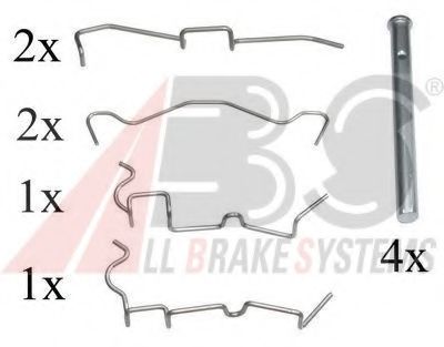 Комплектующие, колодки дискового тормоза A.B.S. 1650Q