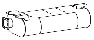 Средний / конечный глушитель ОГ DINEX 64374