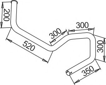 Труба выхлопного газа DINEX 51791