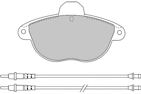 Комплект тормозных колодок, дисковый тормоз NECTO FD6647A