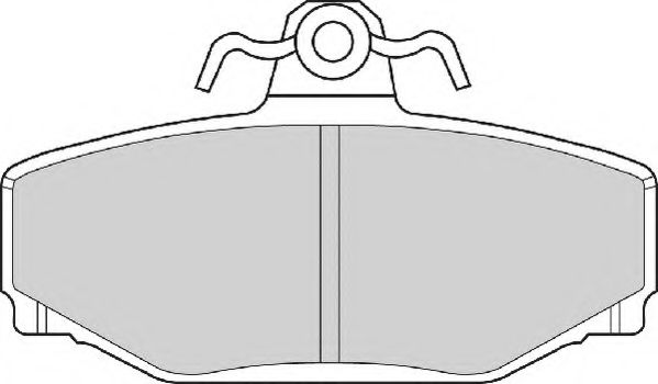 Комплект тормозных колодок, дисковый тормоз NECTO FD6716A