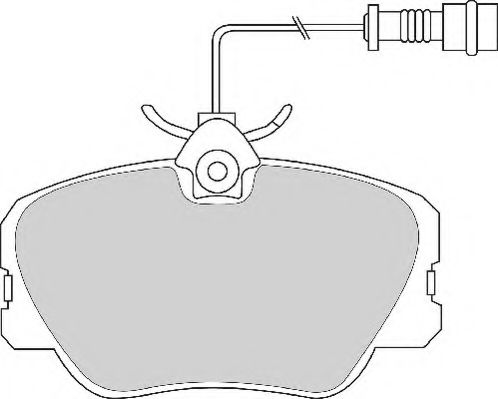 Комплект тормозных колодок, дисковый тормоз NECTO FD2020A