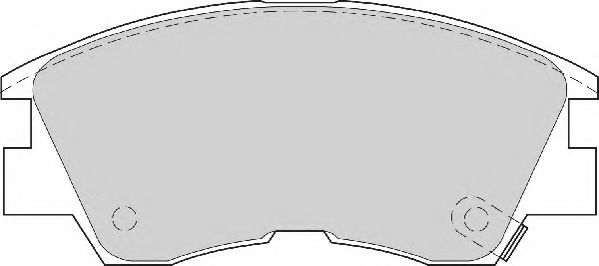 Комплект тормозных колодок, дисковый тормоз NECTO FD6461A