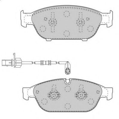 Комплект тормозных колодок, дисковый тормоз NECTO FD7539A