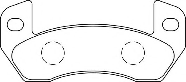 Комплект тормозных колодок, дисковый тормоз NECTO FD7482A