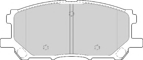 Комплект тормозных колодок, дисковый тормоз NECTO FD7097A