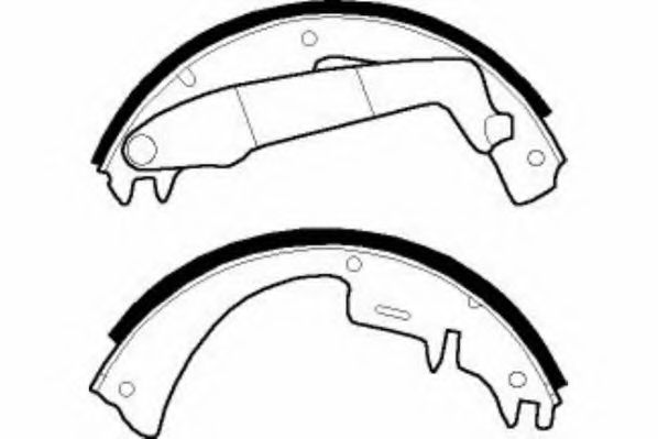 Комплект тормозных колодок NECTO N1557