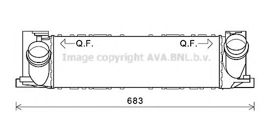 Интеркулер AVA QUALITY COOLING BW4468