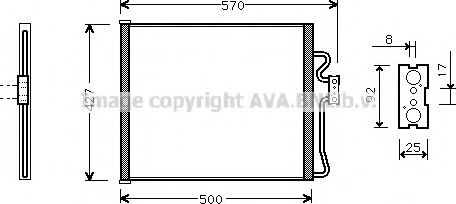 Конденсатор, кондиционер AVA QUALITY COOLING BW5214