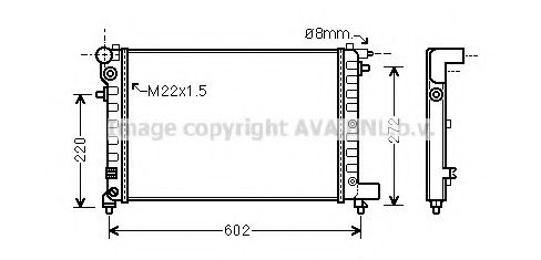 Радиатор, охлаждение двигателя AVA QUALITY COOLING CN2120