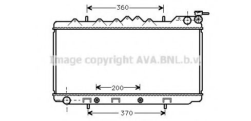 Радиатор, охлаждение двигателя AVA QUALITY COOLING DN2103