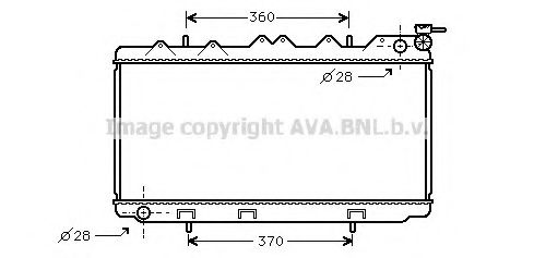 Радиатор, охлаждение двигателя AVA QUALITY COOLING DN2118
