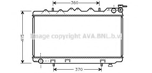 Радиатор, охлаждение двигателя AVA QUALITY COOLING DN2124