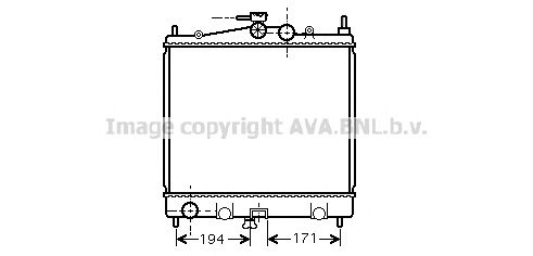 Радиатор, охлаждение двигателя AVA QUALITY COOLING DNA2247