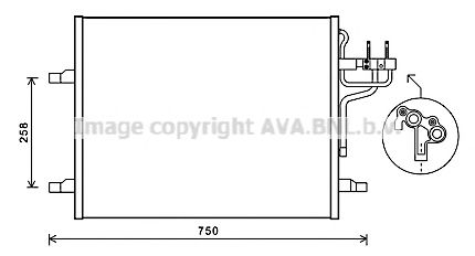 Конденсатор, кондиционер AVA QUALITY COOLING FDA5483