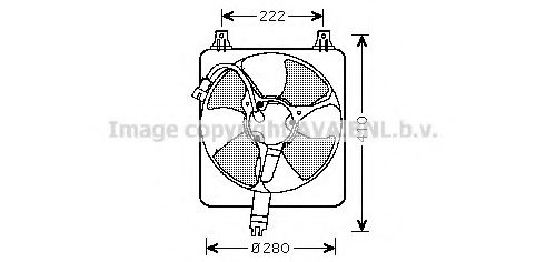 Вентилятор, охлаждение двигателя AVA QUALITY COOLING HD7528