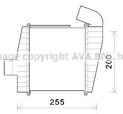 Интеркулер AVA QUALITY COOLING HY4388